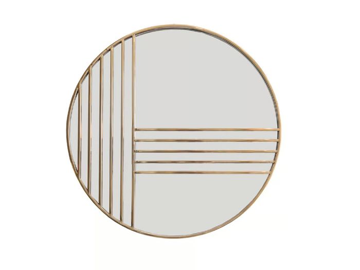 LUNA III - Round framed metal mirror _ ANA ROQUE INTERIORS